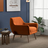 Penny Lounge Chair (Orange Velvet)