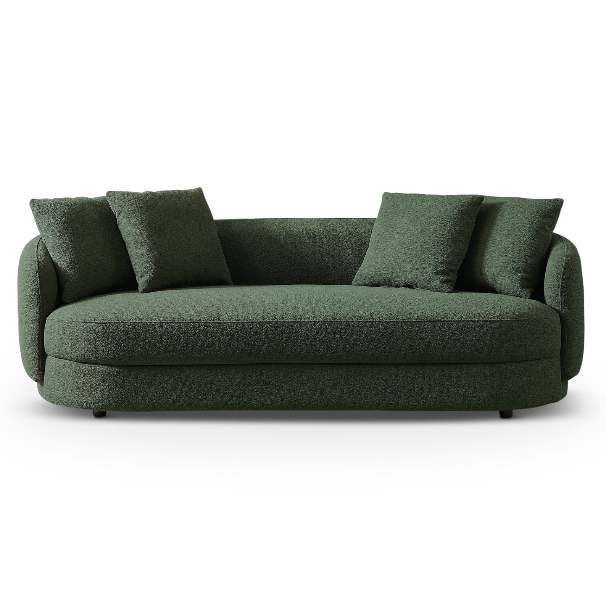 Perth Olive Green Boucle Sofa - MidinMod