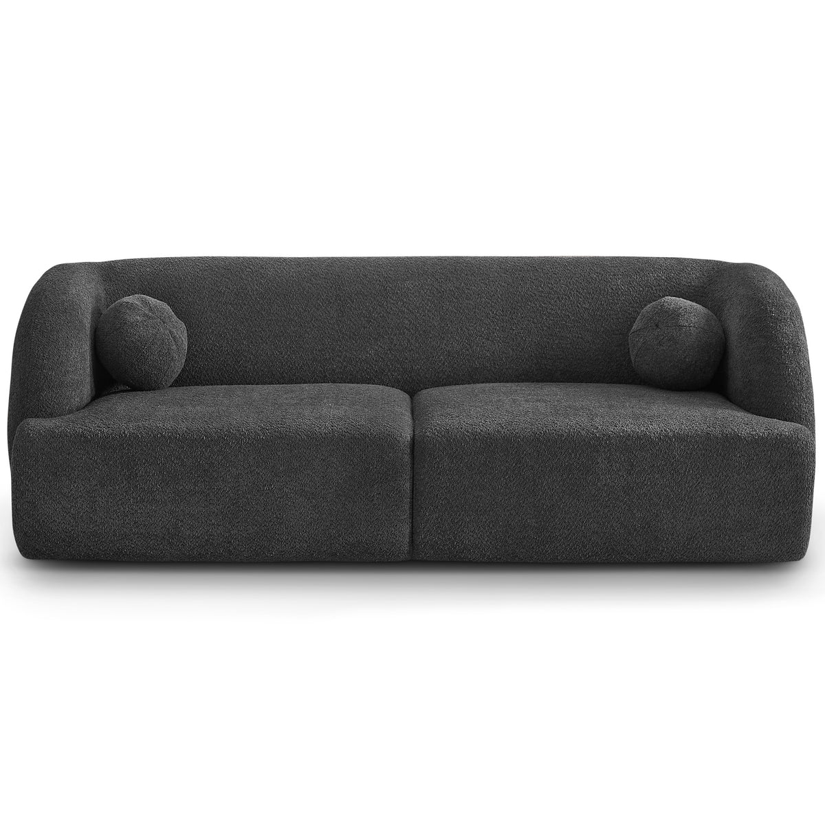 Quinn Grey Boucle Sofa - MidinMod Houston Tx Mid Century Furniture Store - Sofas 1