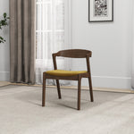Reggie Dark Yellow Velvet Dining Chair