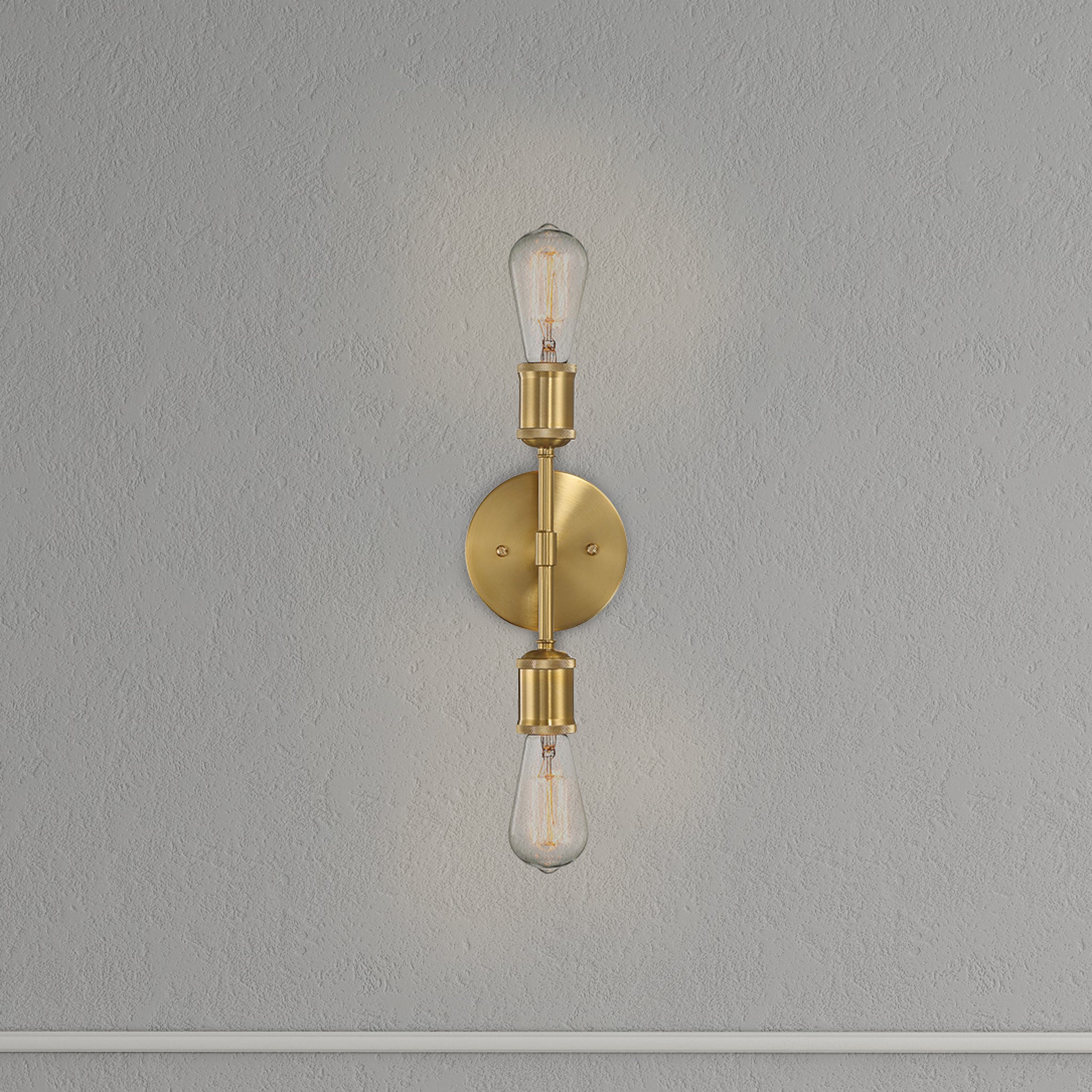 Reverie Double Lights Bathroom Wall Sconce over Mirror Bedroom Hallway Entryway 5"W × 10.75"H × 5"E