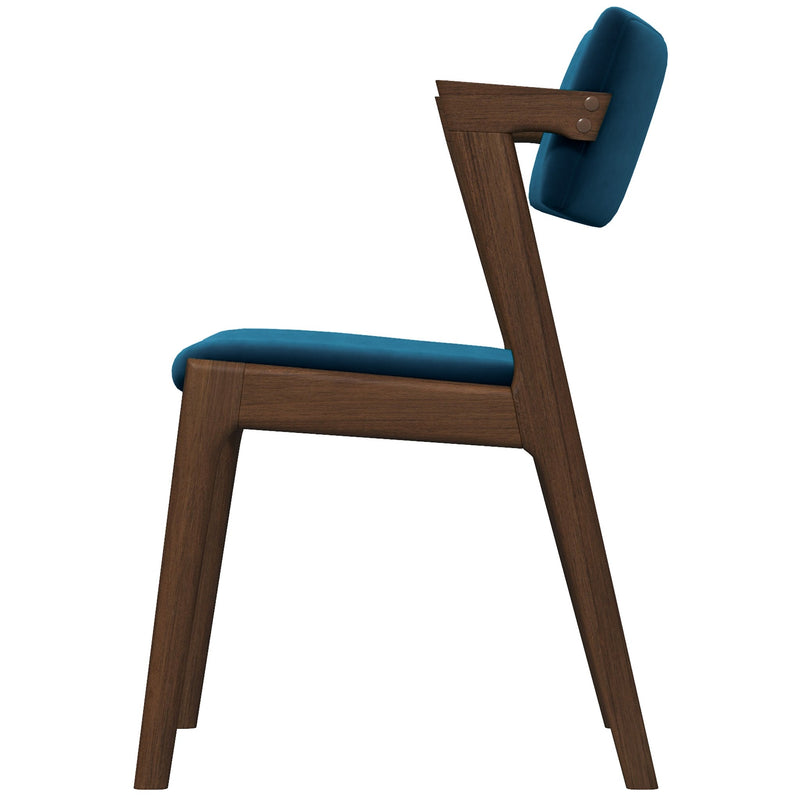 Ricco Dining Chair (Navy Blue Velvet) | Mid in Mod | Houston TX | Best Furniture stores in Houston