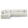 Richmond Ivory Boucle L Shaped Sectional Sofa Left Chaise