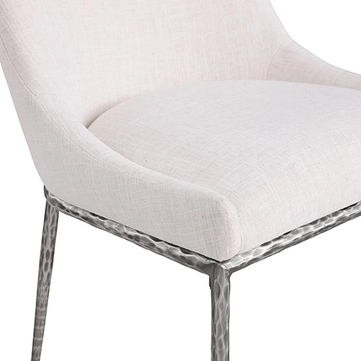 Rilva White and Gunmetal Counter Height Stool | Contemporary Metal Bar Stool | MidinMod
