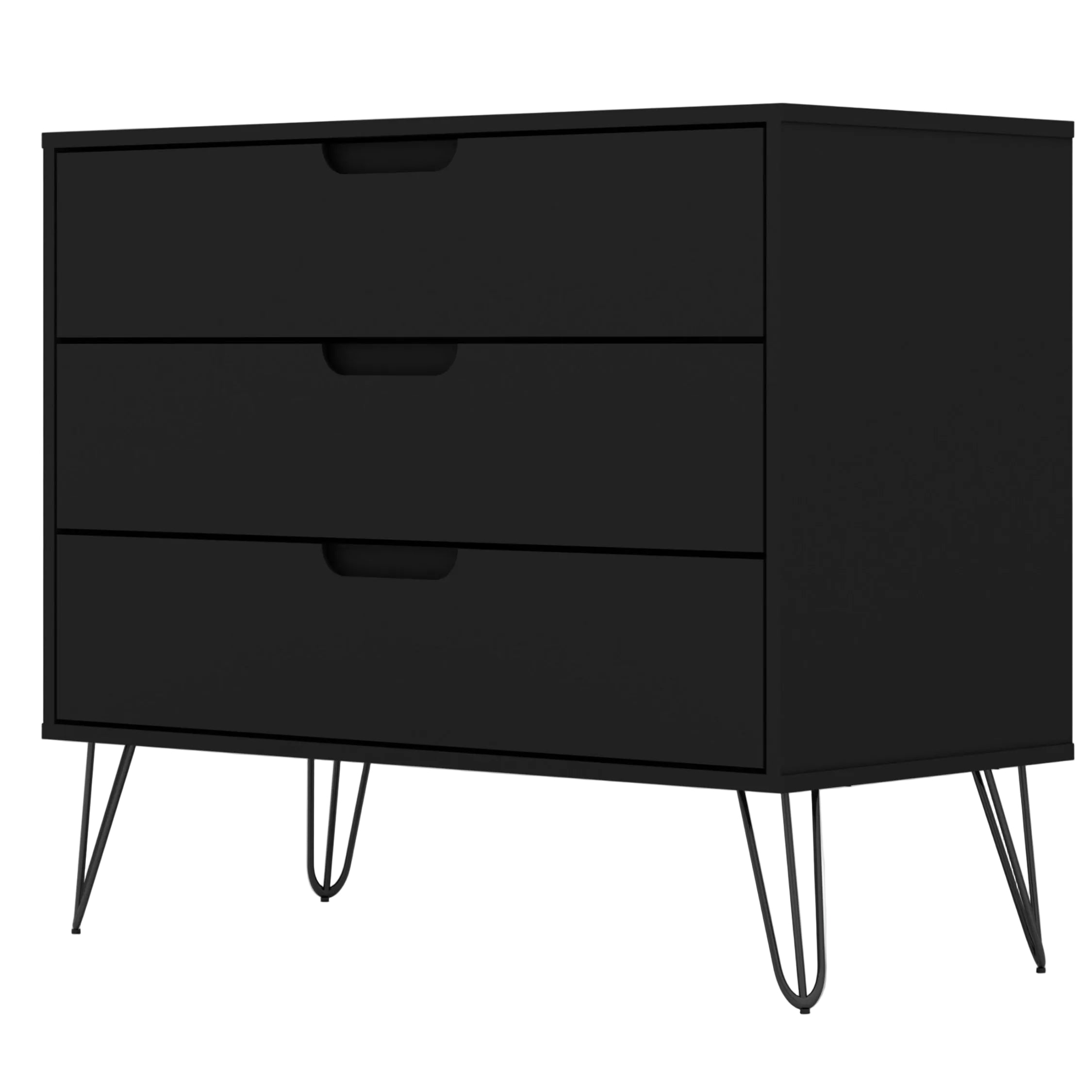 Rockefeller Modern Black Dresser | Mid-Century Bedroom Storage | MidinMod