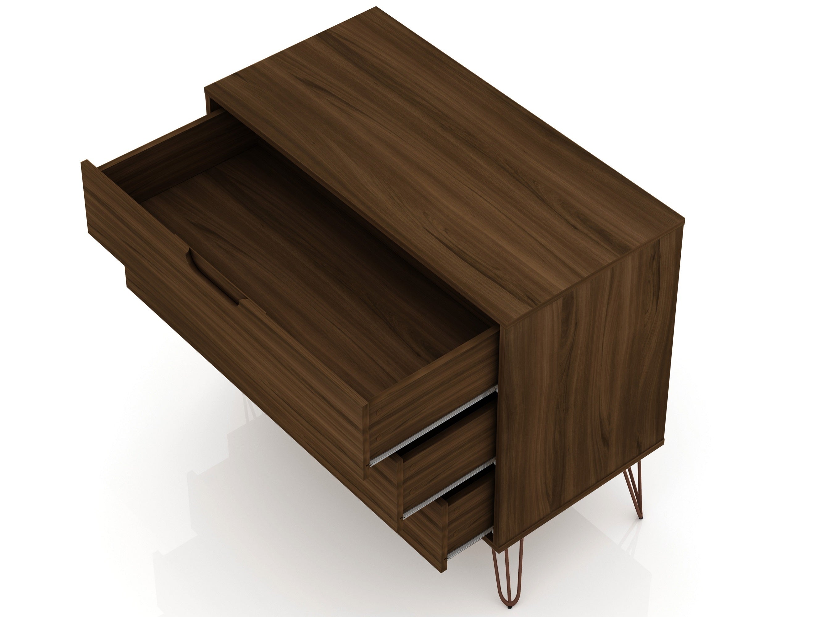 Rockefeller Chestnut Brown Dresser | Modern Wood Bedroom Chest & Storage Solution | MidinMod