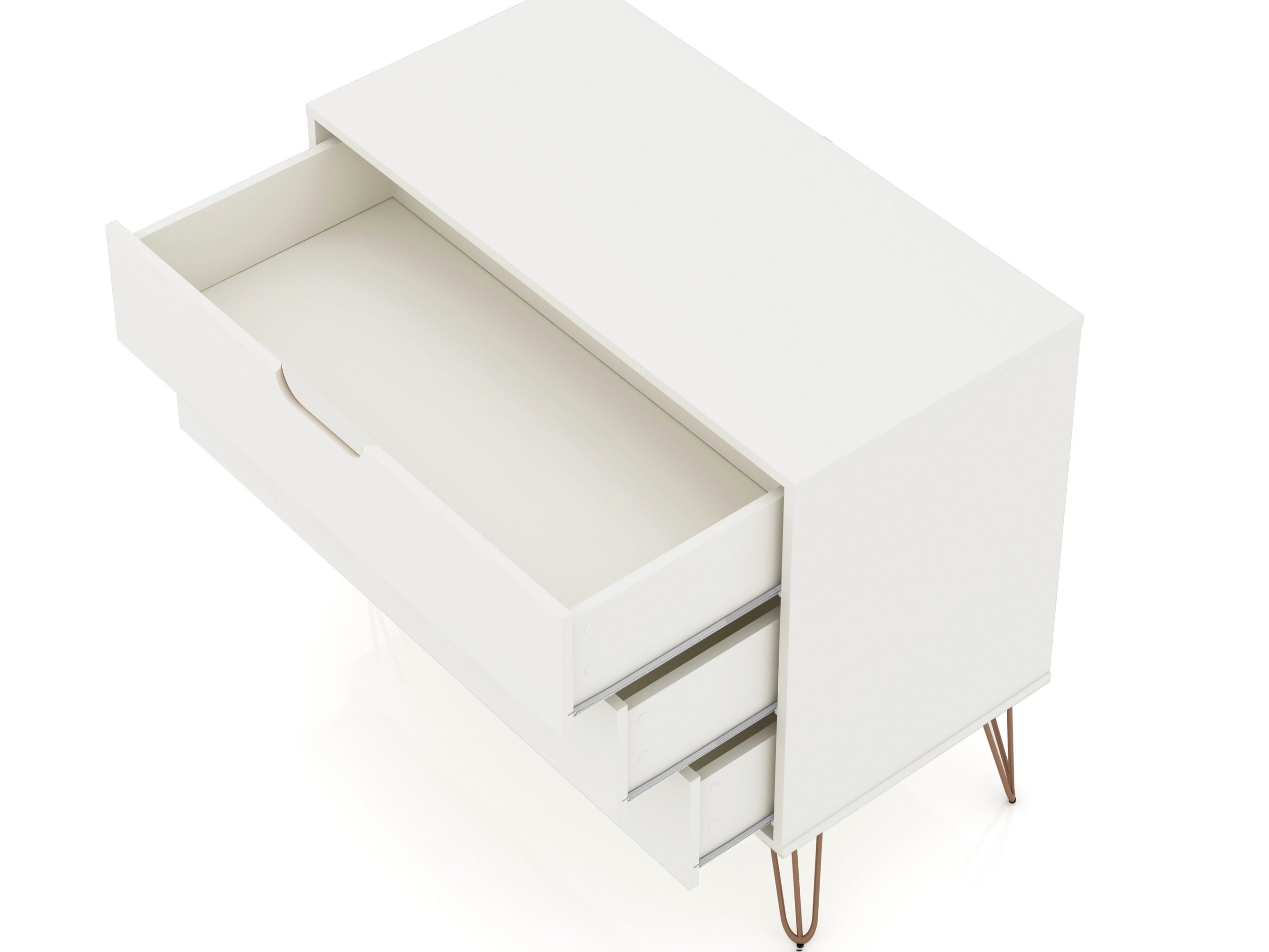 Rockefeller White Dresser | Modern Bedroom Chest & Practical Storage Solution | MidinMod