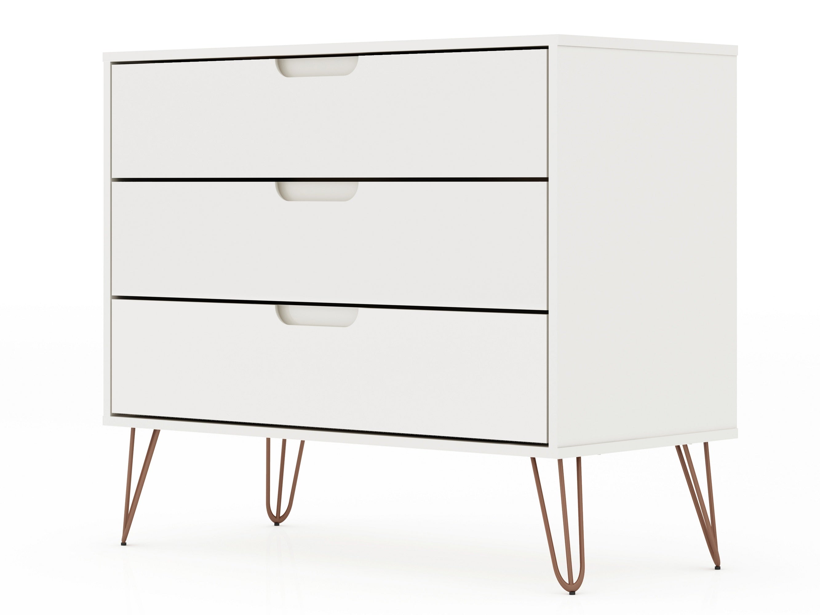 Rockefeller White Dresser | Modern Bedroom Chest & Minimalist Storage Solution | MidinMod