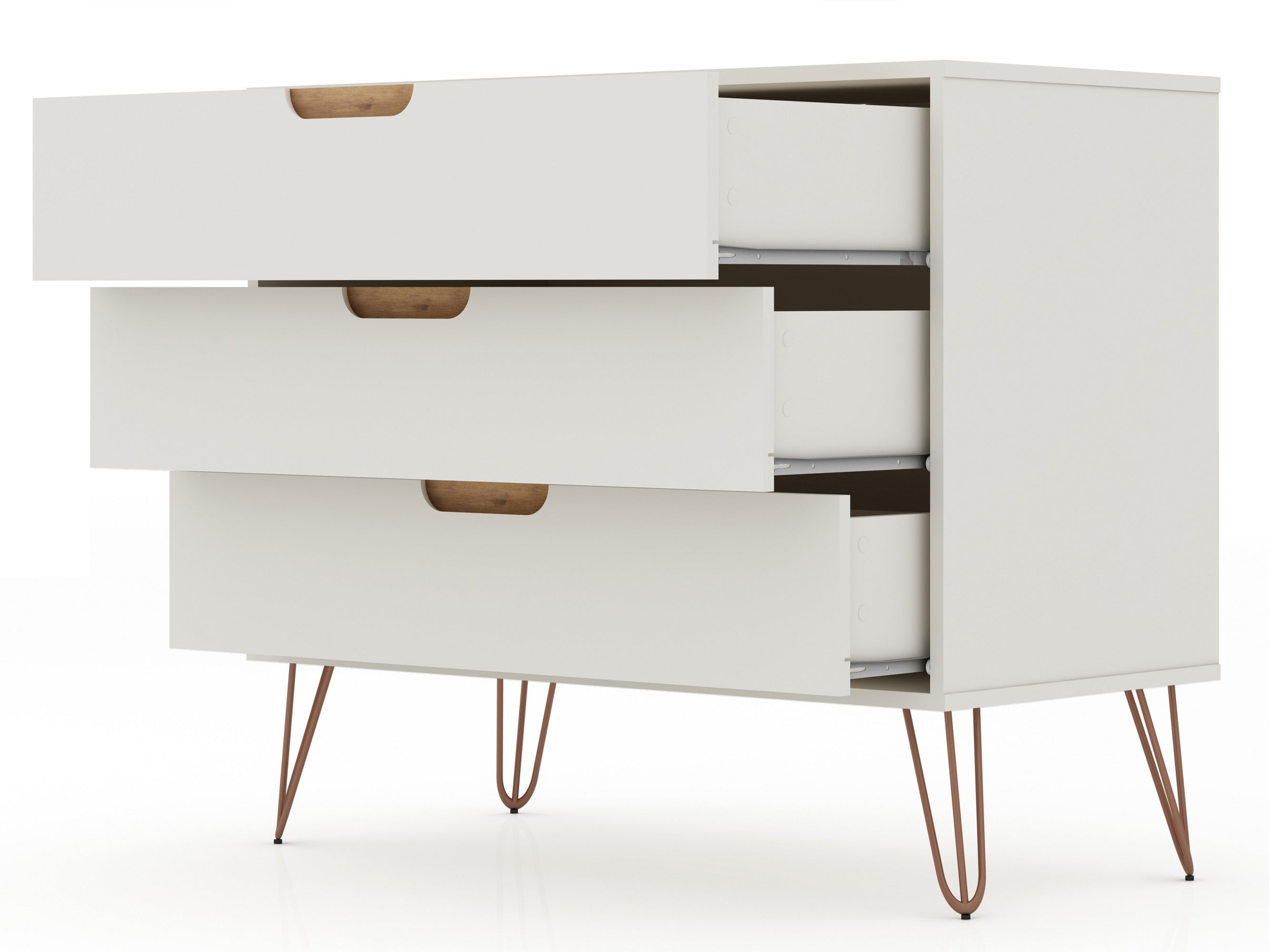 Rockefeller White Dresser | Modern Bedroom Chest & Practical Storage Solution | MidinMod