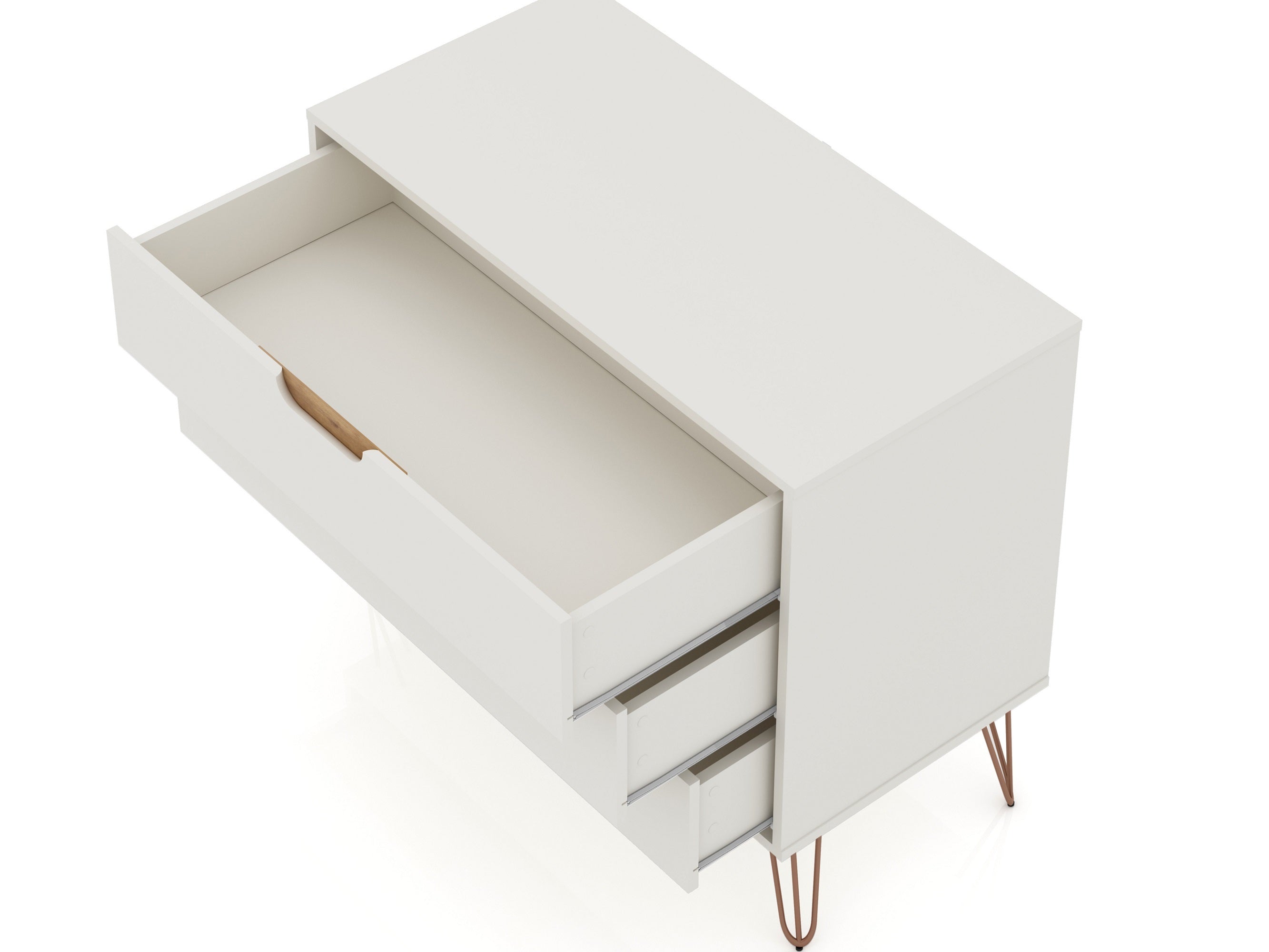 Rockefeller White Dresser | Modern Bedroom Chest & Practical Storage Solution | MidinMod