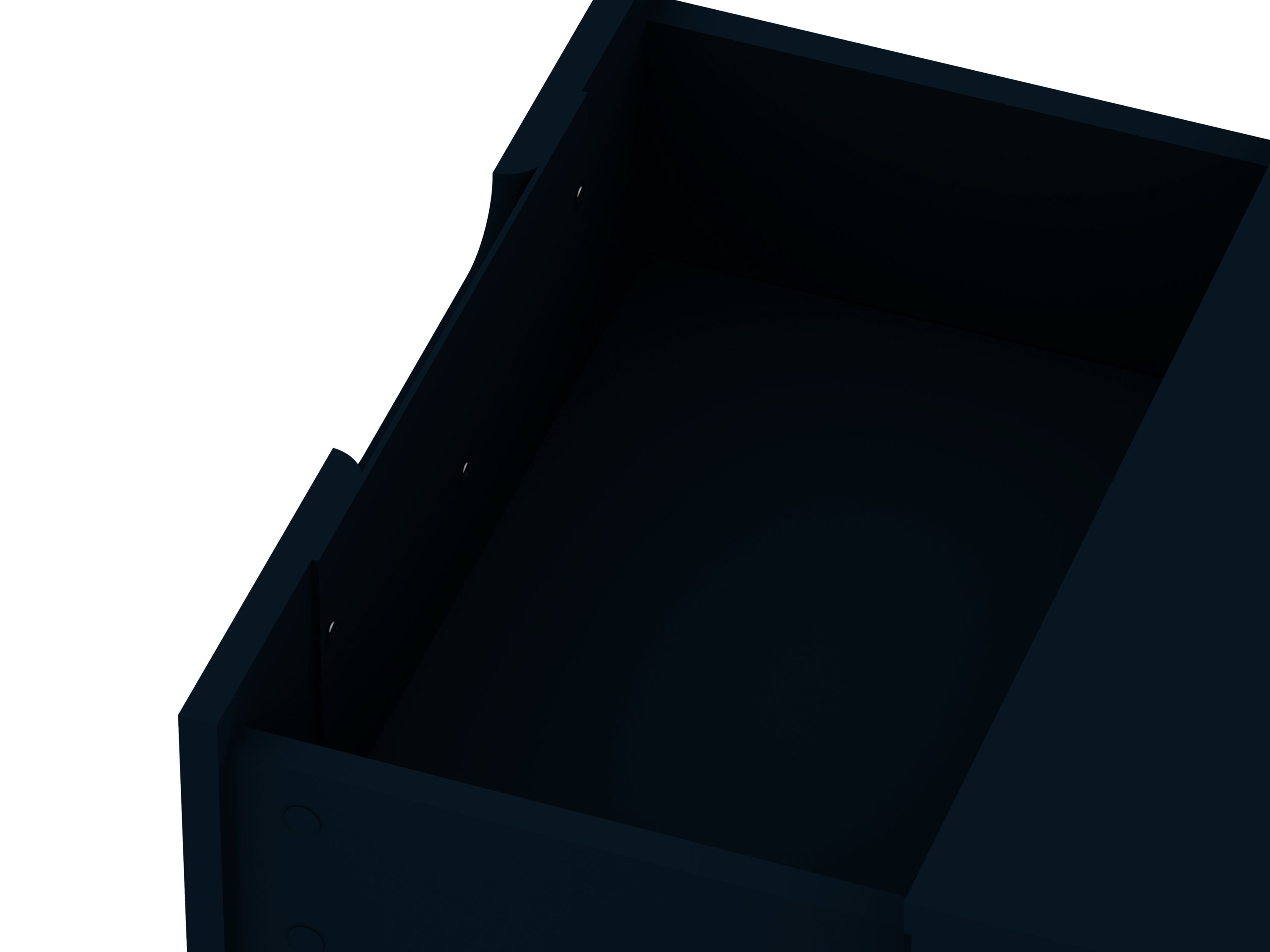 Rockefeller 2.0 Black Nightstand | Modern Bedside Storage Table | MidinMod