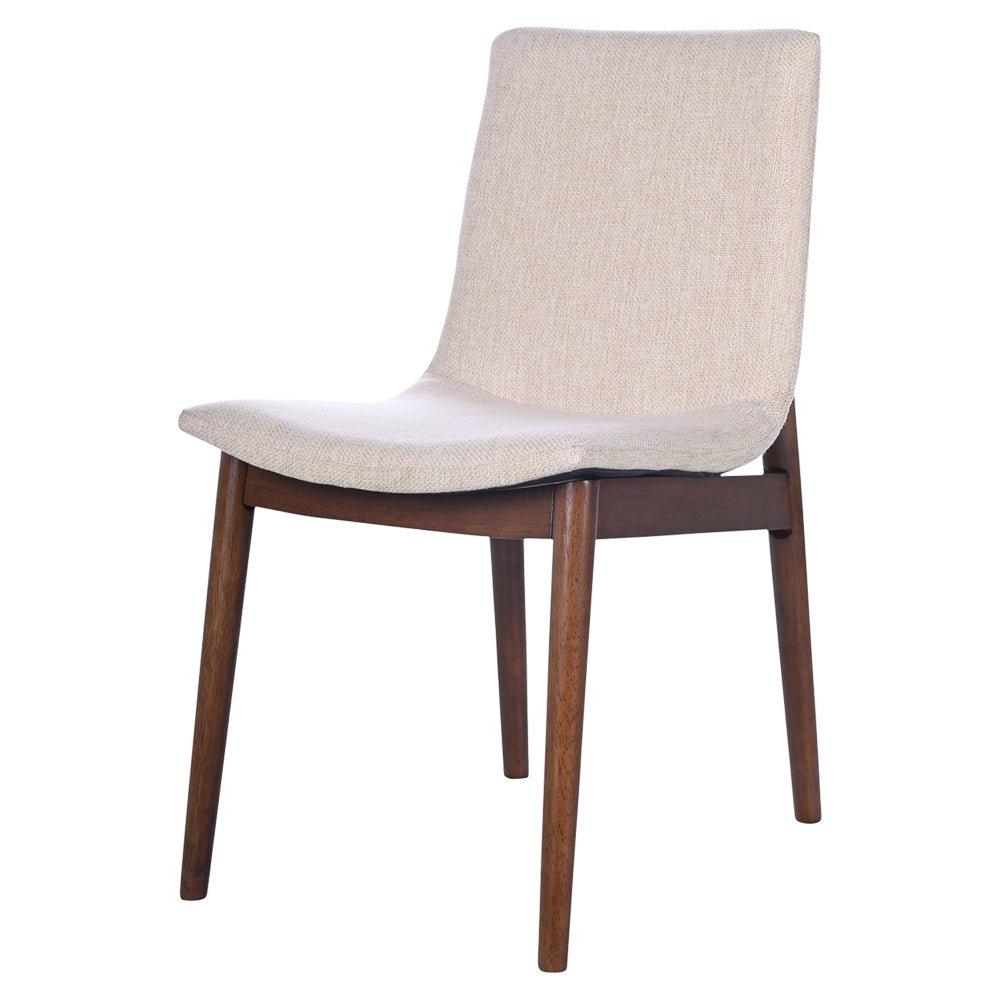 Rouka Beige Fabric Dining Chair Set Of 2 - MidinMod