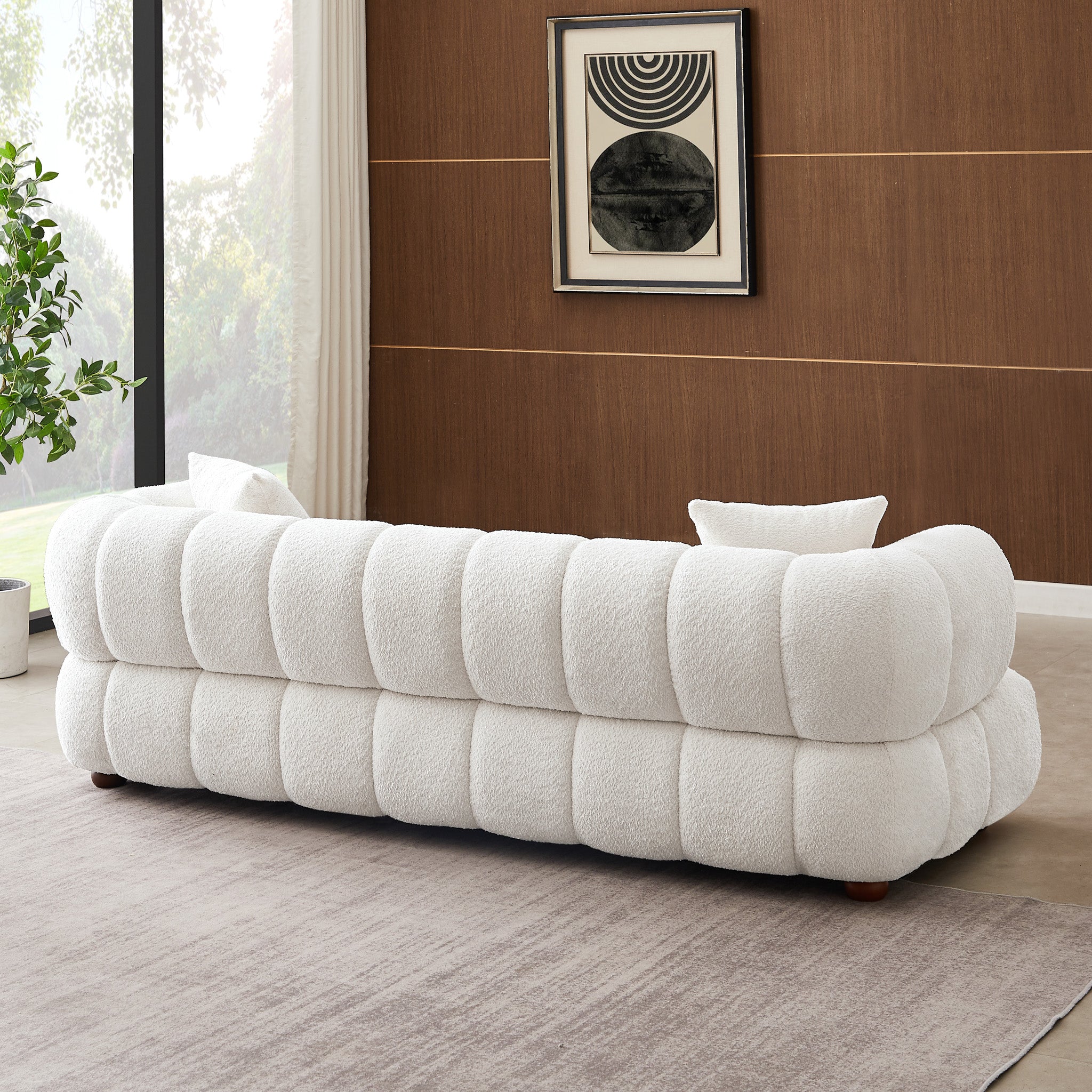 Rover Cream Boucle Sofa - MidinMod