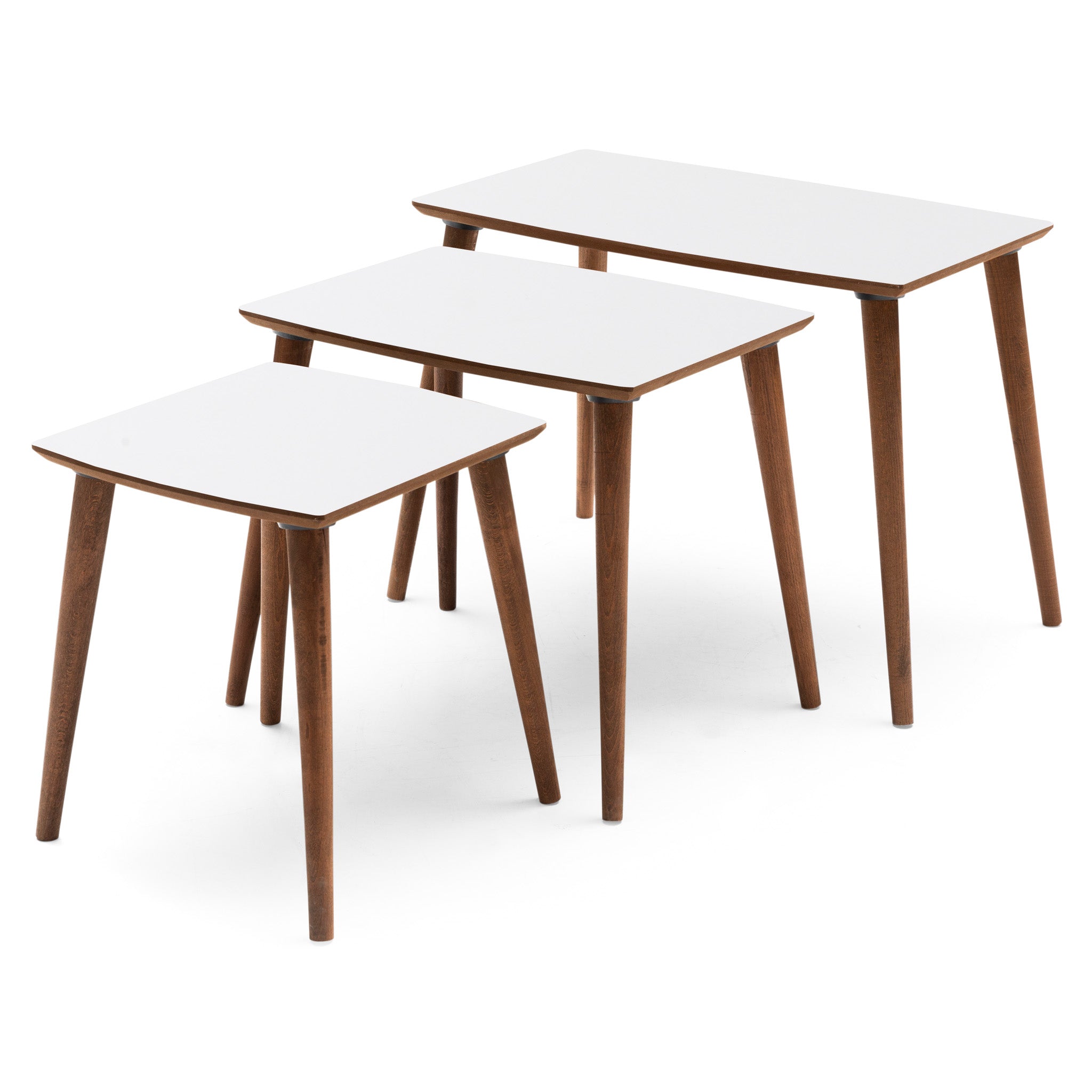 Ruya Cream Nesting Table - MidinMod