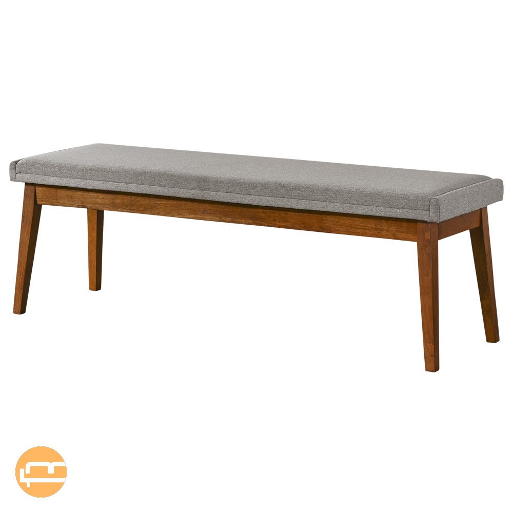 Sette Grey Fabric Bench - MidinMod