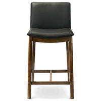 Sheldon Black Leather Counter Chair