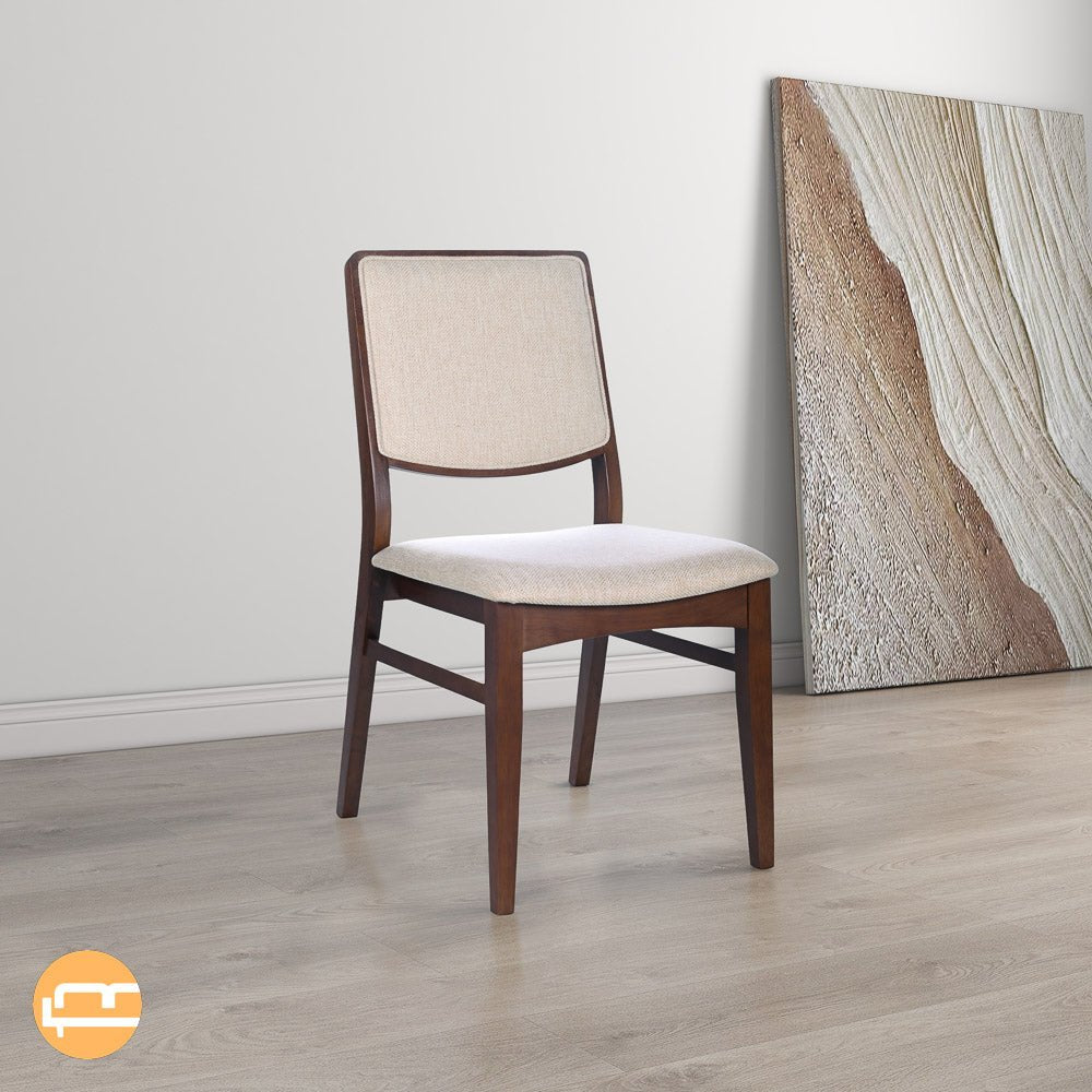 Sidera Beige Fabric Dining Chair set of 2 - MidinMod