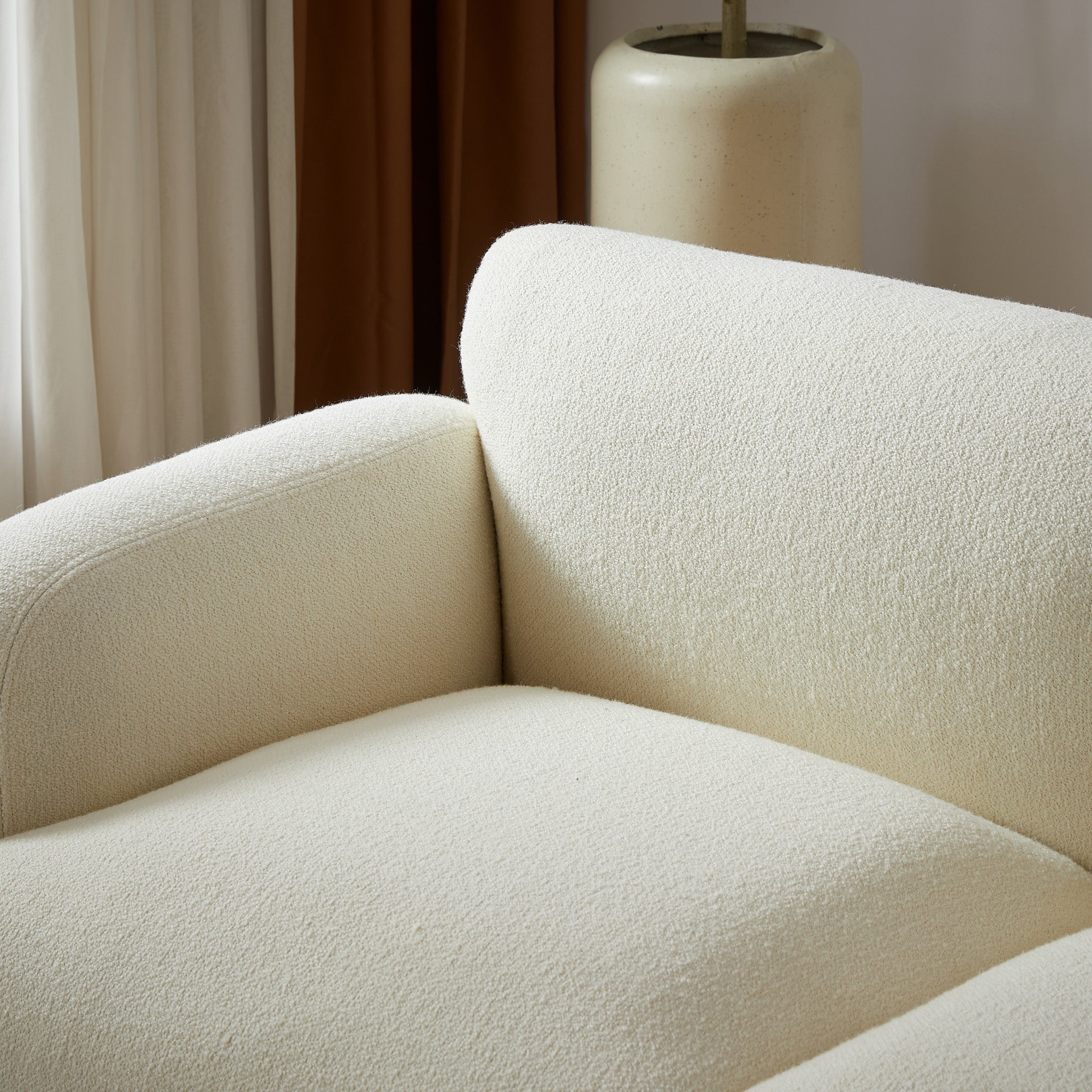 Sonomo Cream Boucle Sofa - MidinMod