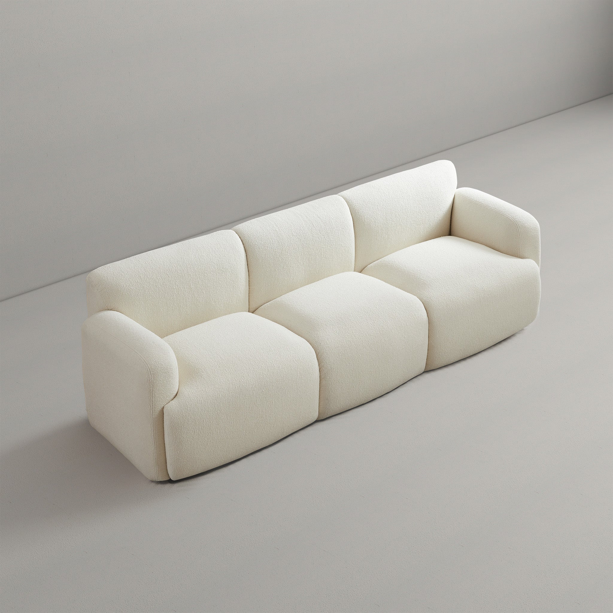 Sonomo Cream Boucle Sofa - MidinMod