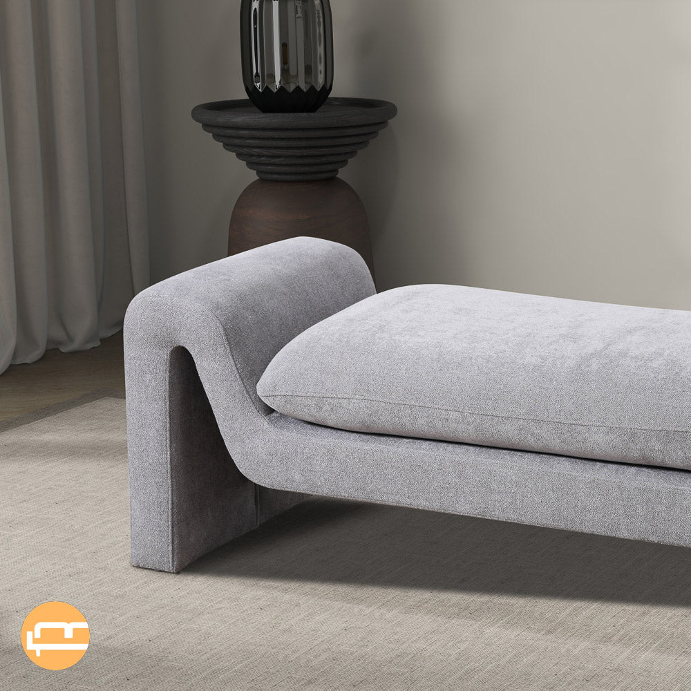 Sorin Grey Boucle Bench - MidinMod