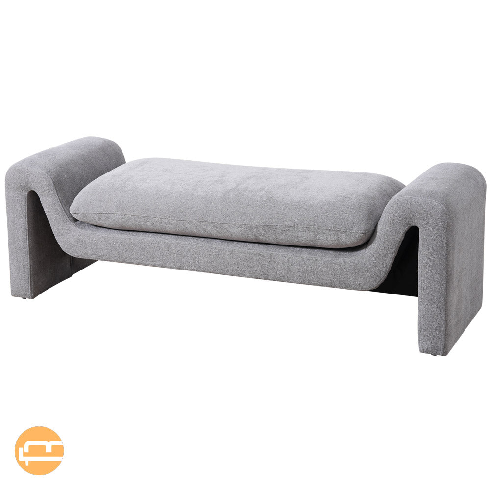 Sorin Grey Boucle Bench - MidinMod