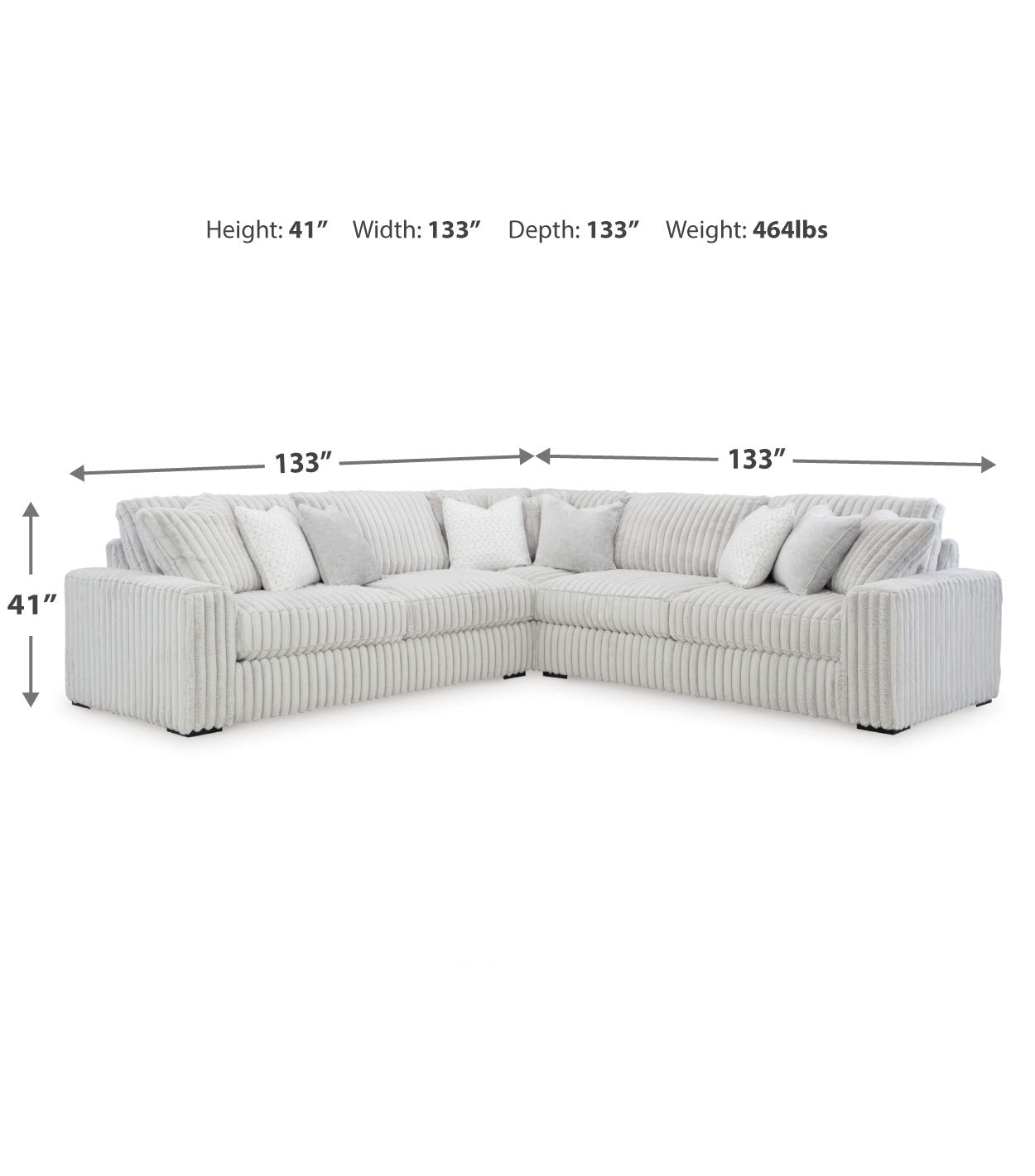 Stupendous 3-Piece Corner Sectional