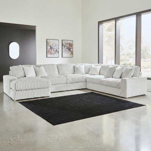 Stupendous 5-Piece Sectional with Left Chaise
