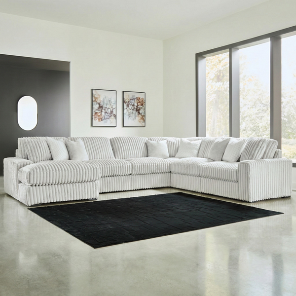 Stupendous 6-Piece Sectional with Left Chaise