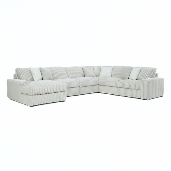 Stupendous 6-Piece Sectional with Left Chaise