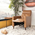 Flint Genuine Leather Recliner - MidinMod Houston Tx Mid Century Furniture Store - Lounge Chairs 4
