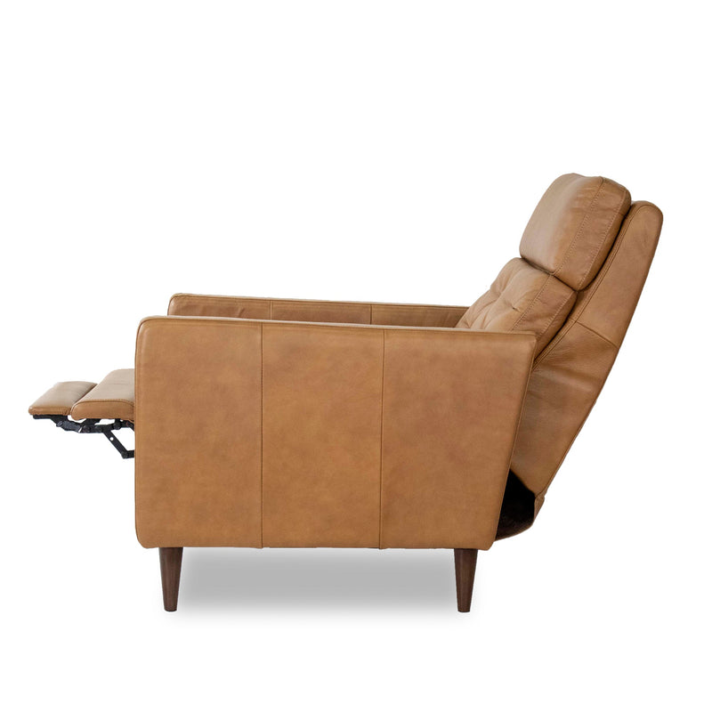 Flint Genuine Leather Recliner - MidinMod Houston Tx Mid Century Furniture Store - Lounge Chairs 7