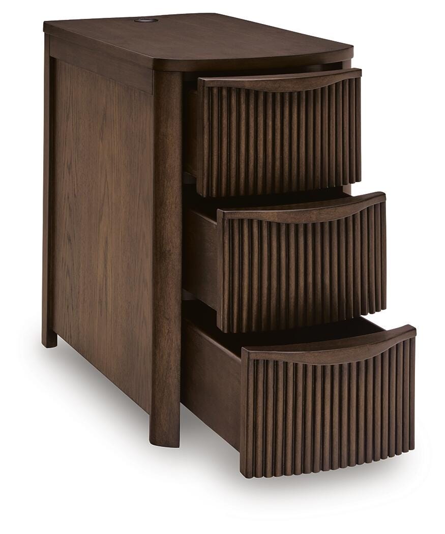 Camdill Chairside End Table - Dark Brown