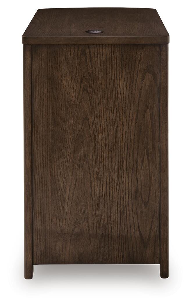 Camdill Chairside End Table - Dark Brown