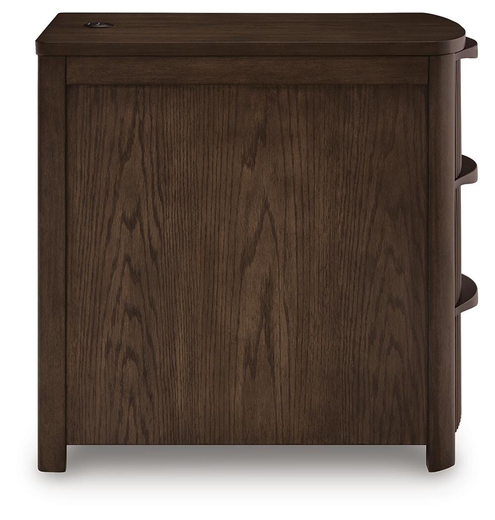Camdill Chairside End Table - Dark Brown