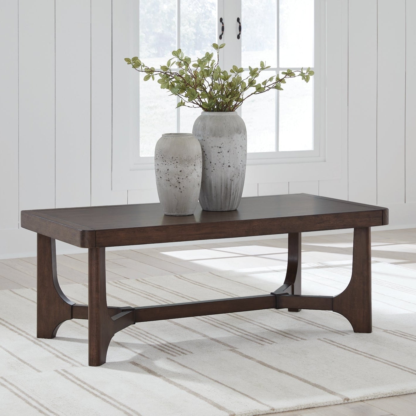 Korestone Rectangular Cocktail Table - Brown