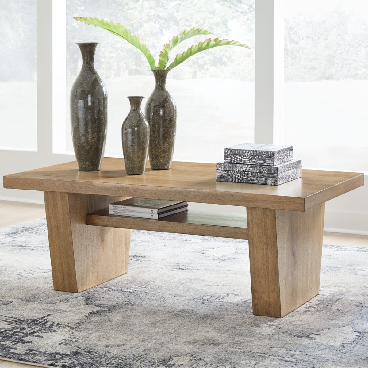 Kristiland Rectangular Cocktail Table - Natural
