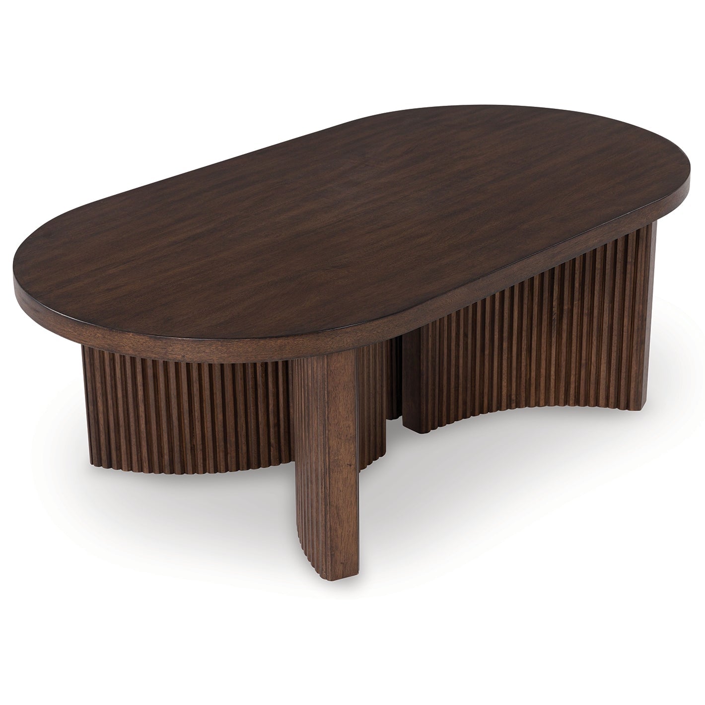 Korestone Oval Cocktail Table - Brown