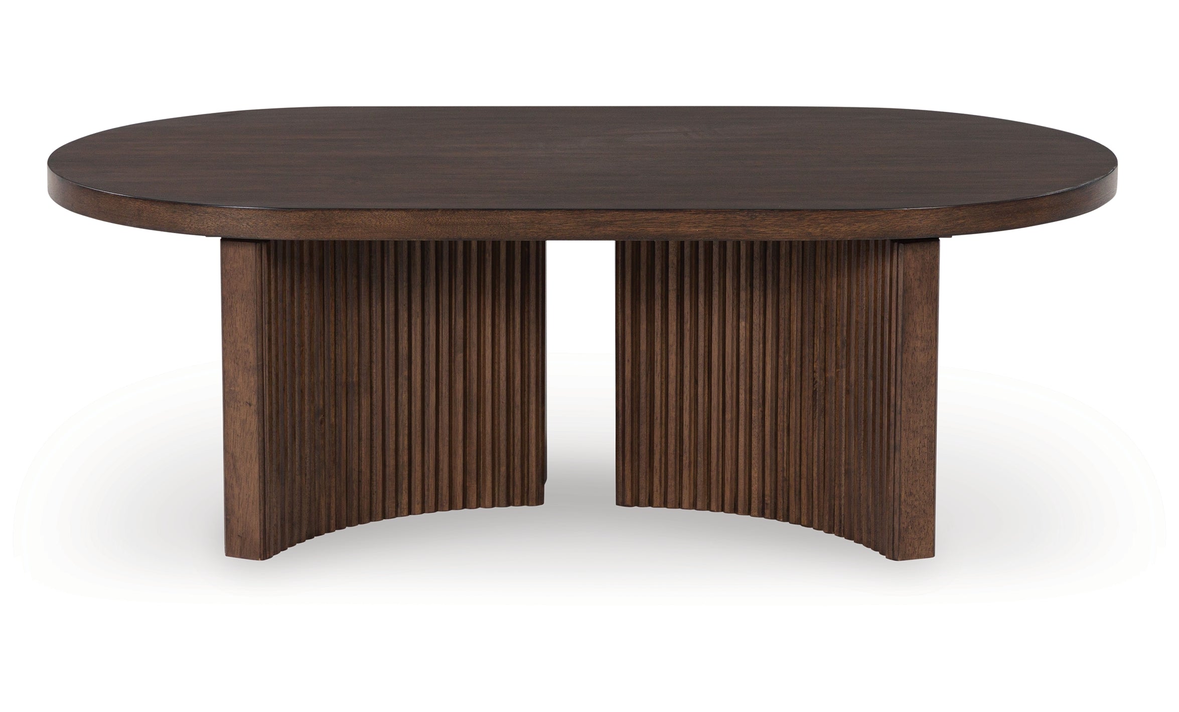 Korestone Oval Cocktail Table - Brown