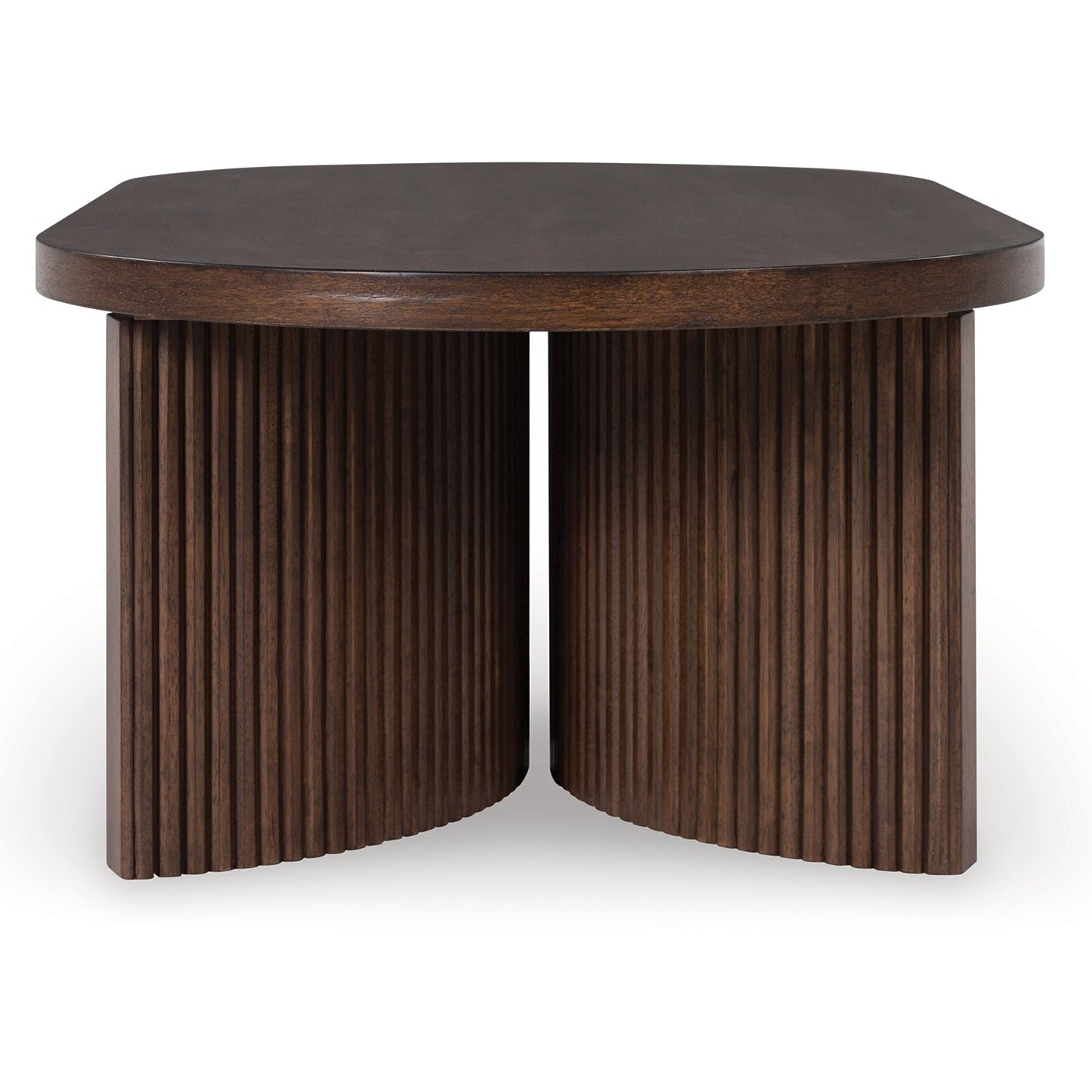 Korestone Oval Cocktail Table - Brown