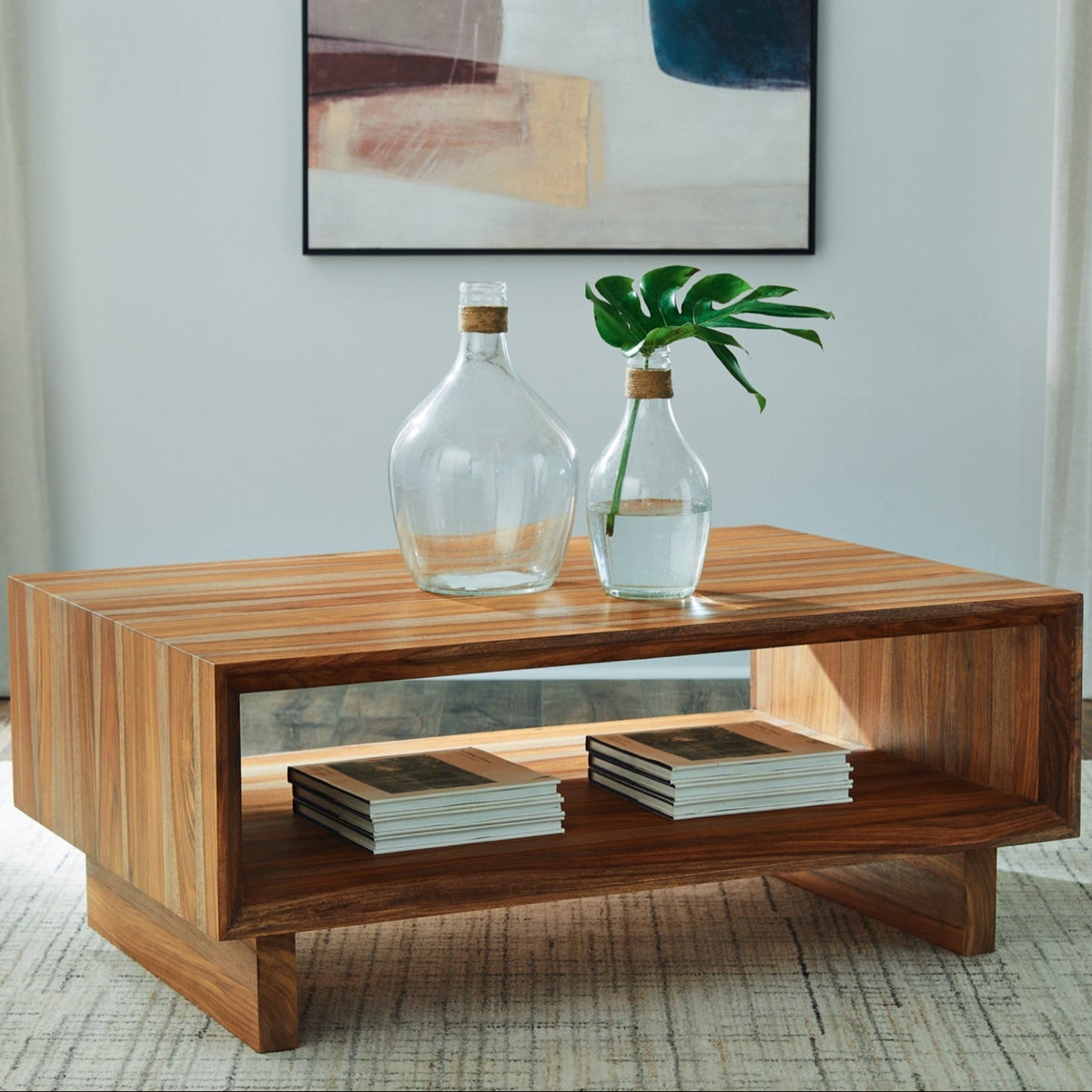 Dressonni Rectangular Cocktail Table - Natural