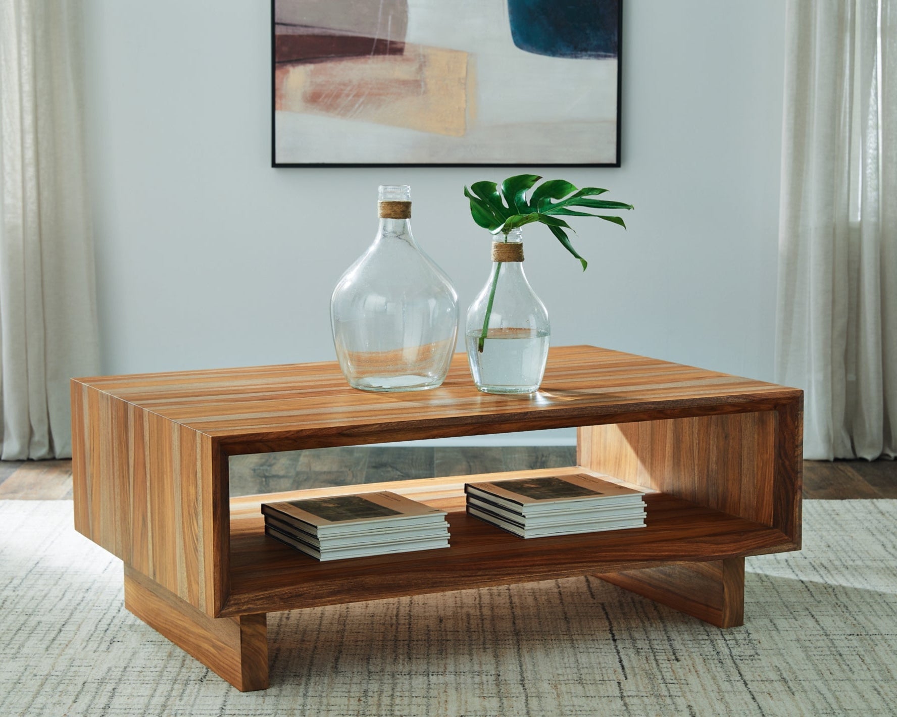 Dressonni Rectangular Cocktail Table - Natural