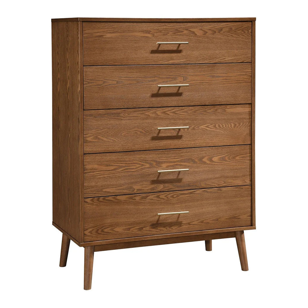 Tromso Walnut Chest | Mid-Century Modern Solid Wood Bedroom Chest | MidinMod