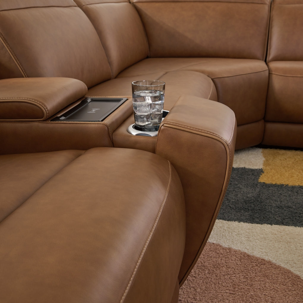 Rally-Up 6-Piece Power Reclining Sectional with Console