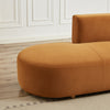 Ulsan Sectional Right Facing Chaise (Cognac Velvet)