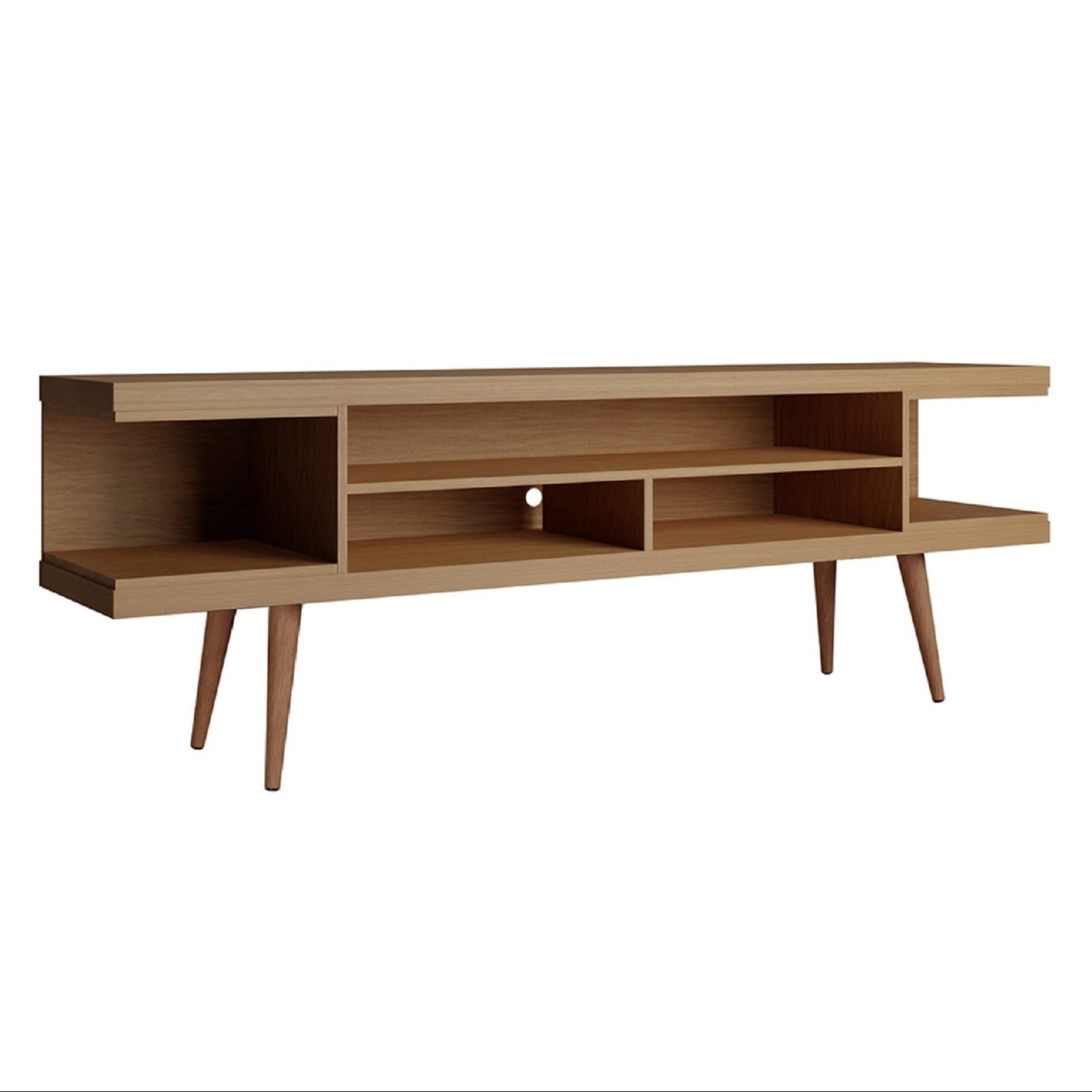 Utopia Modern Maple Cream Solid Wood 71" TV Stand | MidinMod