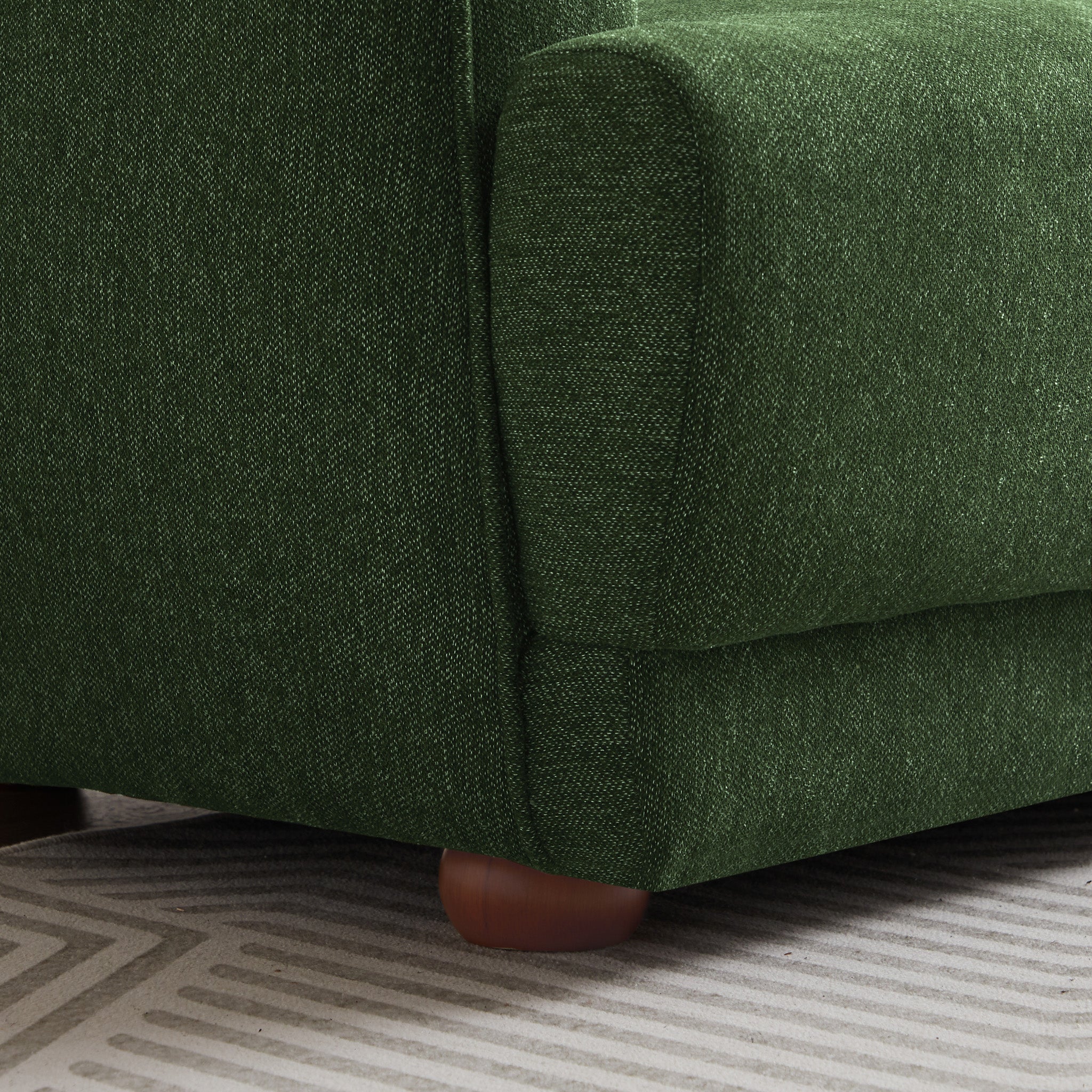 Venus Green Linen Sofa - MidinMod