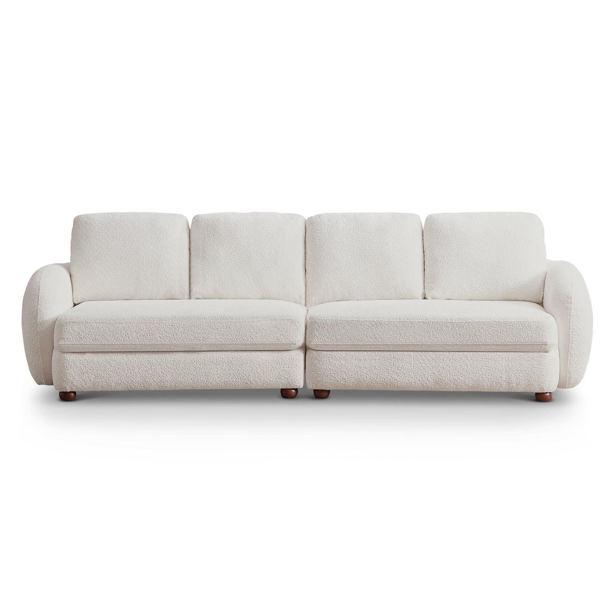 Virgil Cream Boucle Large Sofa - MidinMod