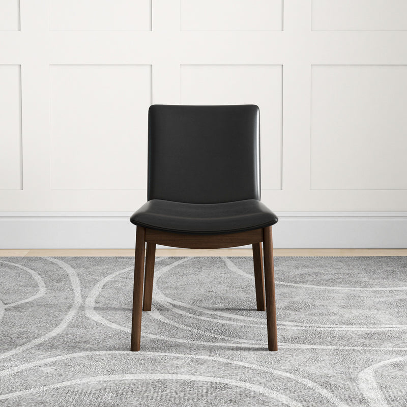 Virginia Dining Chair (Black Leather)