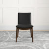 Virginia Dining Chair (Black Vegan Leather)
