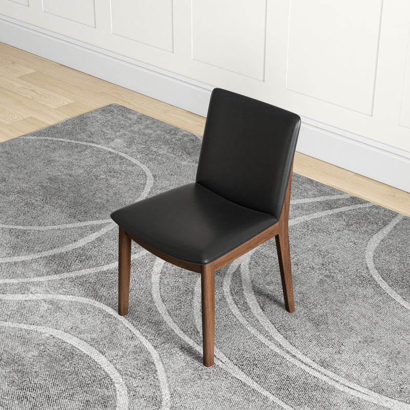 Virginia Dining Chair (Black Vegan Leather)